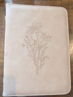 Floral Embossed Bible Case